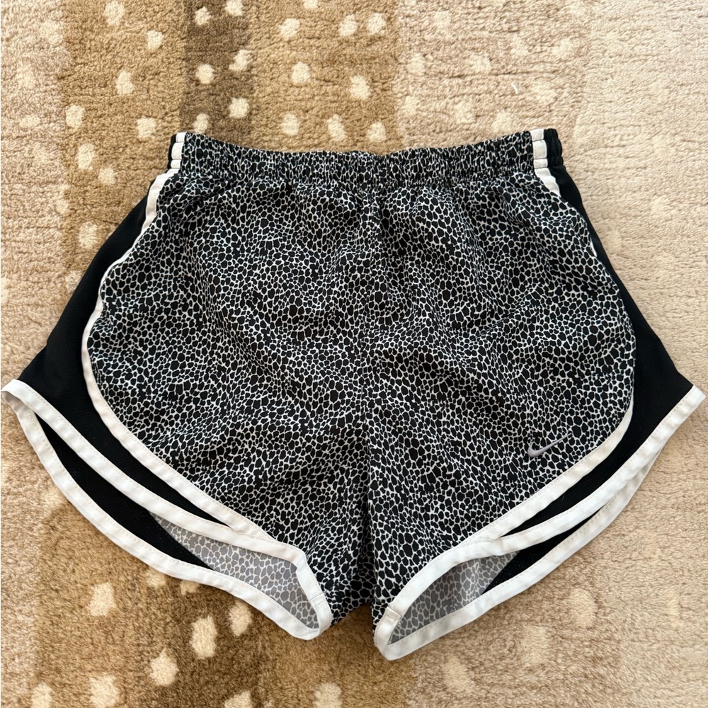 Nike Black and White Women's Dri-Fit Shorts